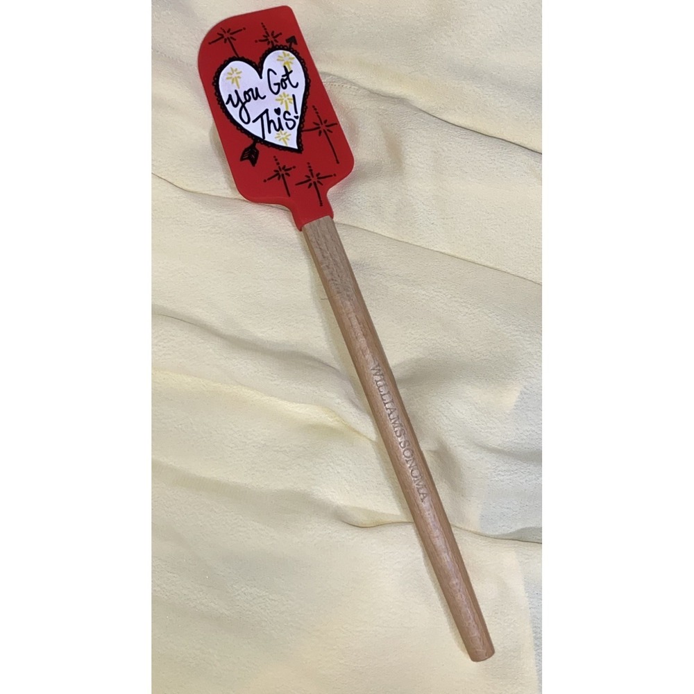 William Sonoma No Kid Hungry "You Got This!" Vanessa Hudgens Spatula Red